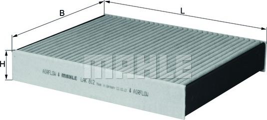 MAHLE LAK 812 - Filtro, Aria abitacolo www.autoricambi360.it