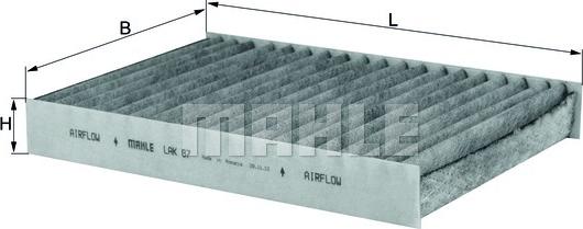 MAHLE LAK 87 - Filtro, Aria abitacolo www.autoricambi360.it