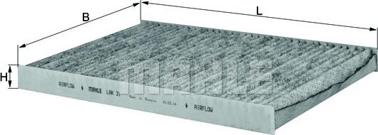 MAHLE LAK 31 - Filtro, Aria abitacolo www.autoricambi360.it