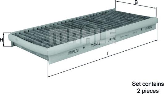 MAHLE LAK 235/S - Filtro, Aria abitacolo www.autoricambi360.it