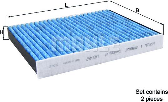 MAHLE LAO 467/S - Filtro, Aria abitacolo www.autoricambi360.it