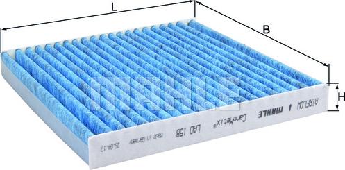 MAHLE LAO 158 - Filtro, Aria abitacolo www.autoricambi360.it