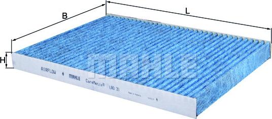MAHLE LAO 31 - Filtro, Aria abitacolo www.autoricambi360.it