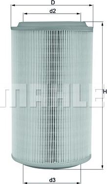 MAHLE LX 913 - Filtro aria www.autoricambi360.it