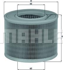 MAHLE LX 986 - Filtro aria www.autoricambi360.it