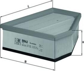 MAHLE LX 934/3 - Filtro aria www.autoricambi360.it