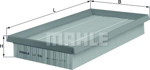 MAHLE LX 936 - Filtro aria www.autoricambi360.it