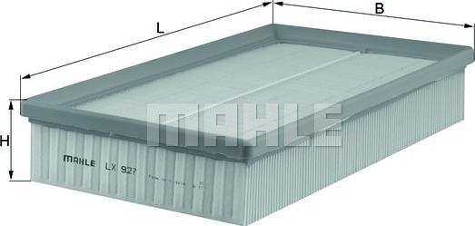MAHLE LX 927 - Filtro aria www.autoricambi360.it