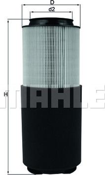 MAHLE LX 976 - Filtro aria www.autoricambi360.it