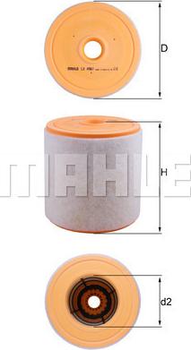 MAHLE LX 4961 - Filtro aria www.autoricambi360.it