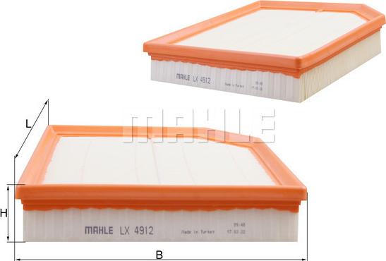 MAHLE LX 4912 - Filtro aria www.autoricambi360.it
