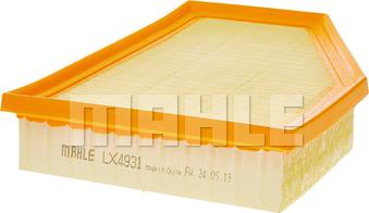 MAHLE LX 4931 - Filtro aria www.autoricambi360.it
