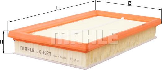 MAHLE LX 4921 - Filtro aria www.autoricambi360.it