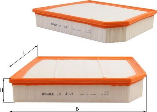 MAHLE LX 4971 - Filtro aria www.autoricambi360.it