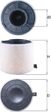 MAHLE LX 4407 - Filtro aria www.autoricambi360.it