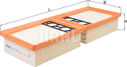 MAHLE LX 4414 - Filtro aria www.autoricambi360.it