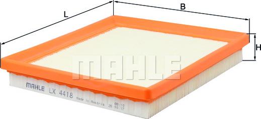MAHLE LX 4418 - Filtro aria www.autoricambi360.it