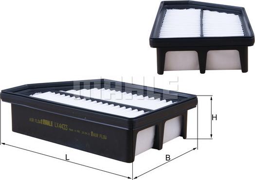 MAHLE LX 4433 - Filtro aria www.autoricambi360.it