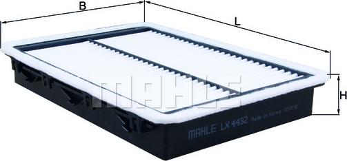 MAHLE LX 4432 - Filtro aria www.autoricambi360.it