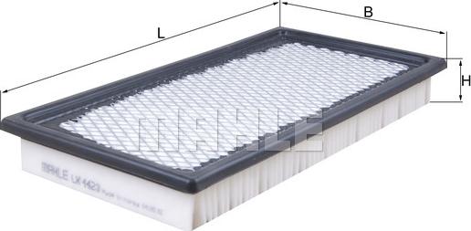 MAHLE LX 4423 - Filtro aria www.autoricambi360.it