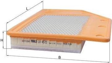 MAHLE LX 4572 - Filtro aria www.autoricambi360.it