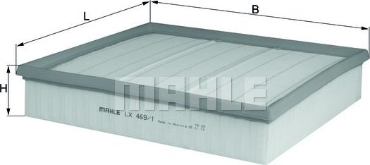 MAHLE LX 469/1 - Filtro aria www.autoricambi360.it