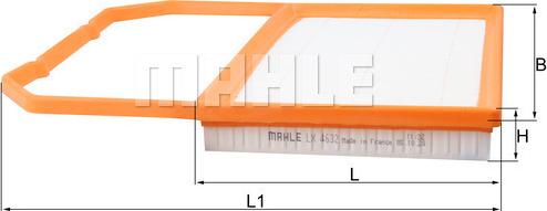 MAHLE LX 4632 - Filtro aria www.autoricambi360.it