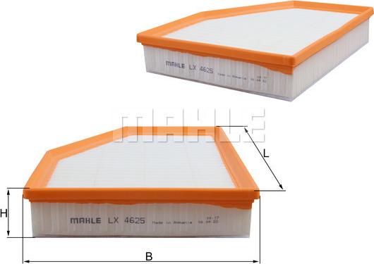 MAHLE LX 4625 - Filtro aria www.autoricambi360.it
