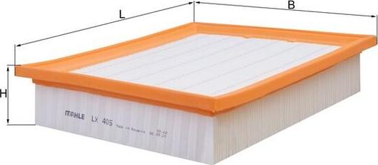 MAHLE LX 405 - Filtro aria www.autoricambi360.it