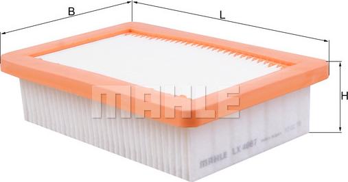 MAHLE LX 4067 - Filtro aria www.autoricambi360.it