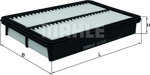 MAHLE LX 4143 - Filtro aria www.autoricambi360.it