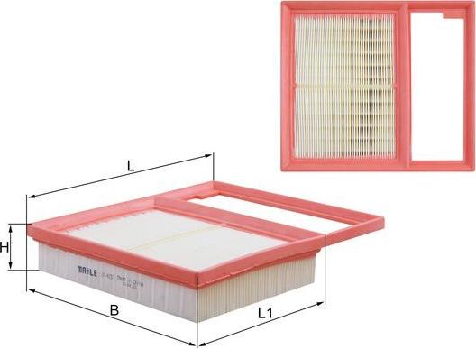 MAHLE LX 4157 - Filtro aria www.autoricambi360.it