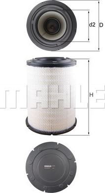 MAHLE LX 4139 - Filtro aria www.autoricambi360.it