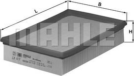 MAHLE LX 417 - Filtro aria www.autoricambi360.it