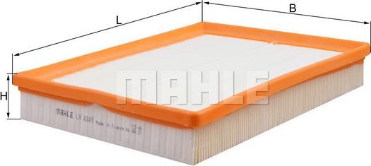 MAHLE LX 4849 - Filtro aria www.autoricambi360.it