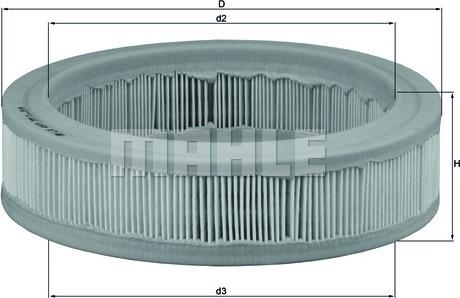 MAHLE LX 487 - Filtro aria www.autoricambi360.it