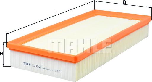 MAHLE LX 4397 - Filtro aria www.autoricambi360.it