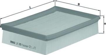 MAHLE LX 435/1 - Filtro aria www.autoricambi360.it