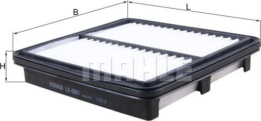 MAHLE LX 4301 - Filtro aria www.autoricambi360.it