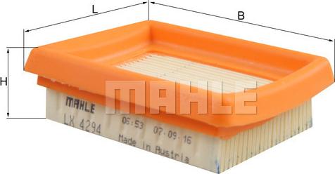 MAHLE LX 4294 - Filtro aria www.autoricambi360.it