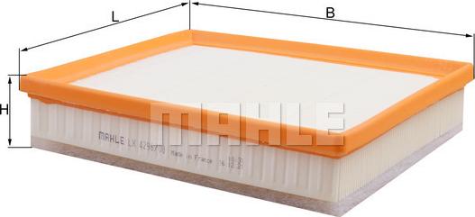 MAHLE LX 4296/8 - Filtro aria www.autoricambi360.it