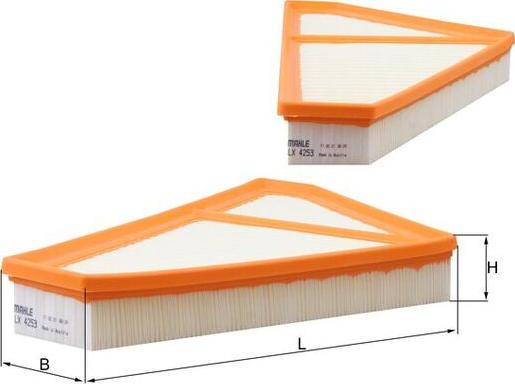 MAHLE LX 4253 - Filtro aria www.autoricambi360.it