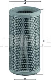 MAHLE LX 425 - Filtro aria www.autoricambi360.it