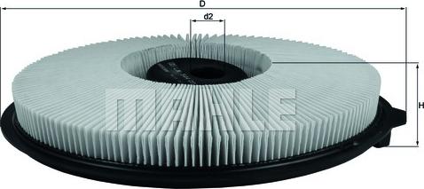 MAHLE LX 544 - Filtro aria www.autoricambi360.it