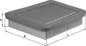 MAHLE LX 543 - Filtro aria www.autoricambi360.it