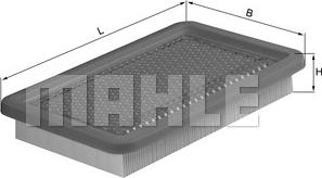 MAHLE LX 542 - Filtro aria www.autoricambi360.it