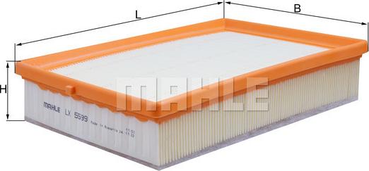MAHLE LX 5599 - Filtro aria www.autoricambi360.it