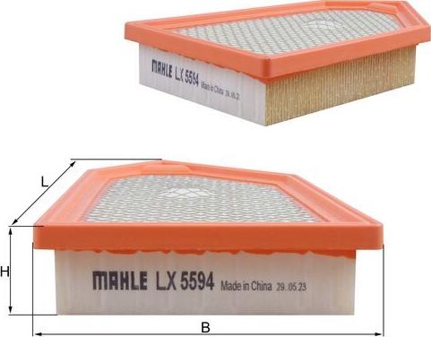 MAHLE LX 5594 - Filtro aria www.autoricambi360.it