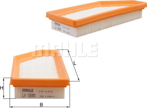 MAHLE LX 5595 - Filtro aria www.autoricambi360.it