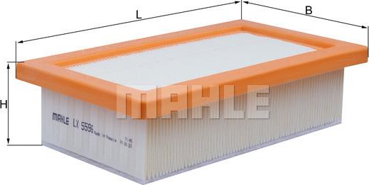 MAHLE LX 5596 - Filtro aria www.autoricambi360.it